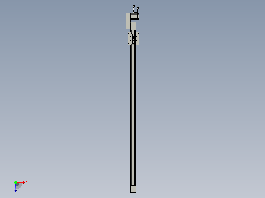 威洛博直线电机模组EB6-L70-S1400-BL-P40-MS3俯视图