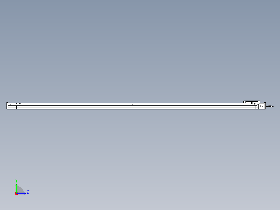 威洛博LB.GB同步带传动--欧规系列LB6A-L130-S2300-BL左视图
