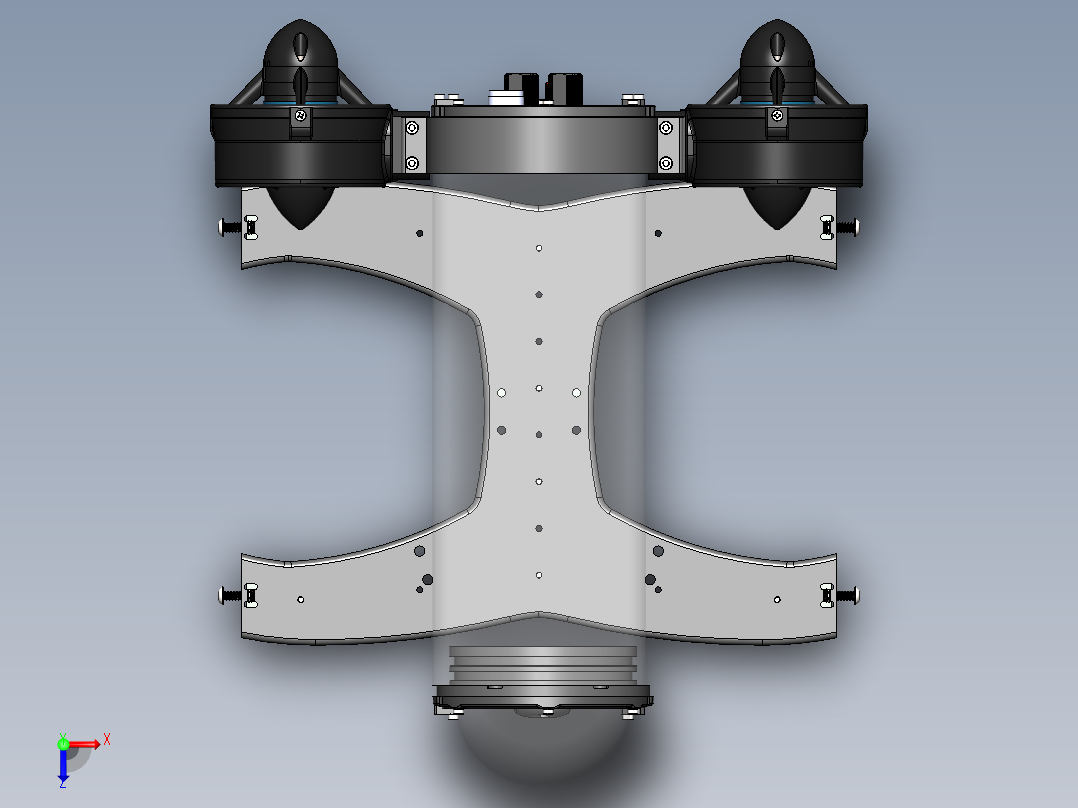 水下遥控飞行器-3-sw俯视图