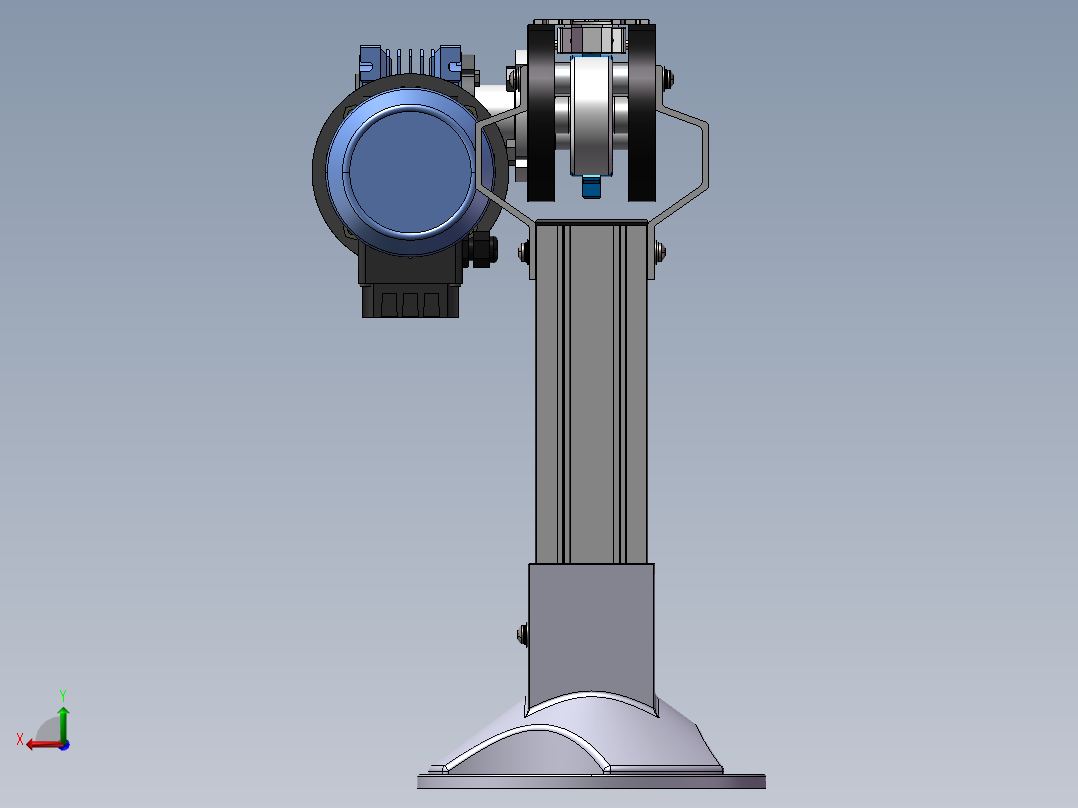 经典的输送带装置后视图