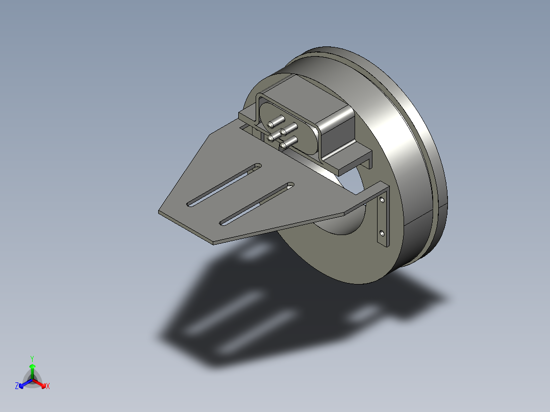 基恩士CV-R11_kc图纸模型正等轴测图