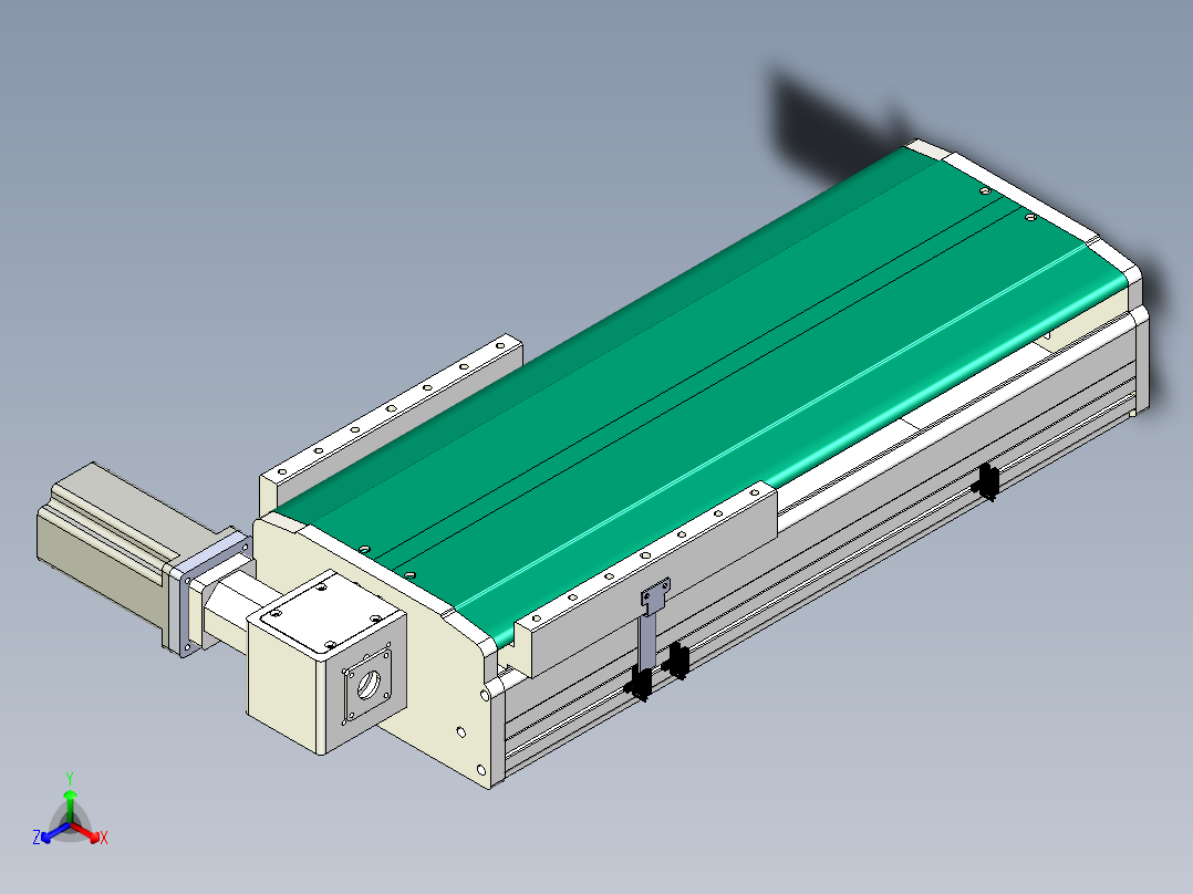 东锦同步带传动-直线滑台模组DH270B-C-L150-S300-BL-P750W-C3