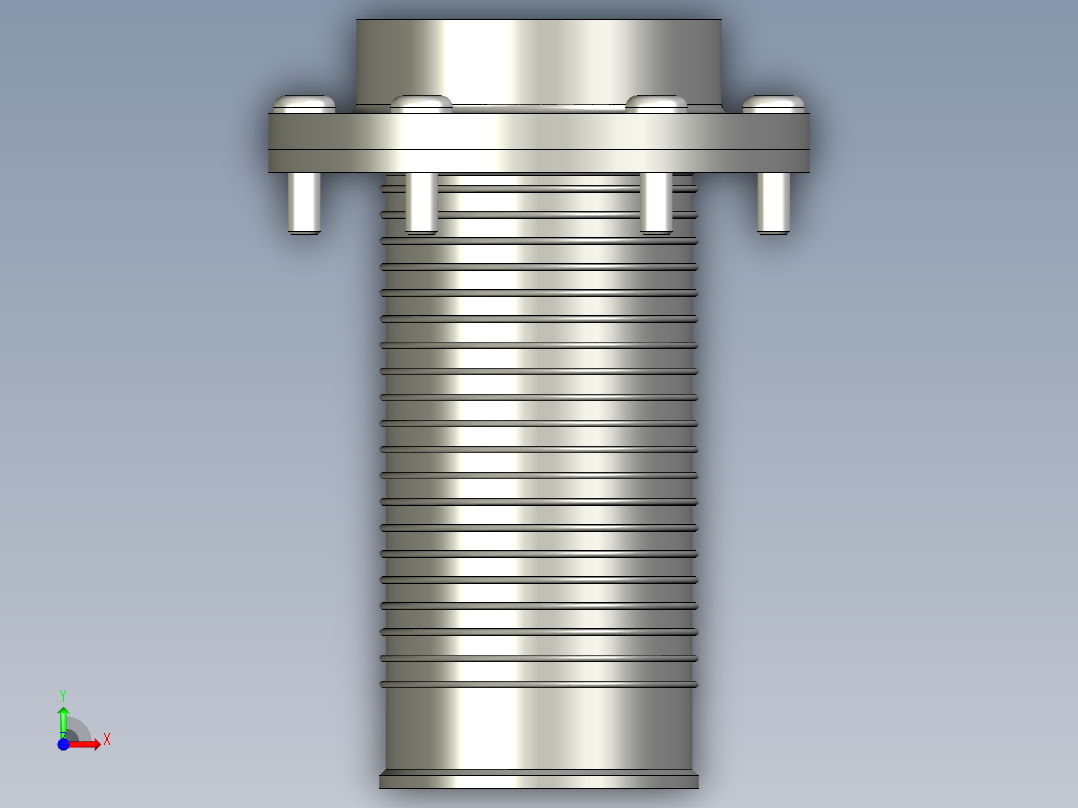 過濾器(籃型)FRF+C-3D多系列多零件图纸模型前视图