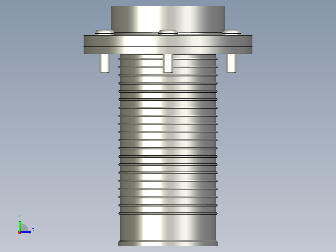 過濾器(籃型)FRF+C-3D多系列多零件图纸模型左视图