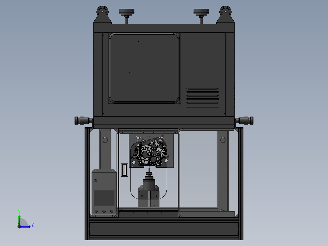 曲轴箱加工专机左视图