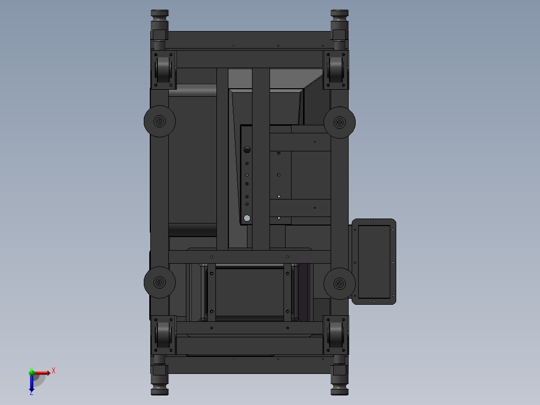 曲轴箱加工专机俯视图