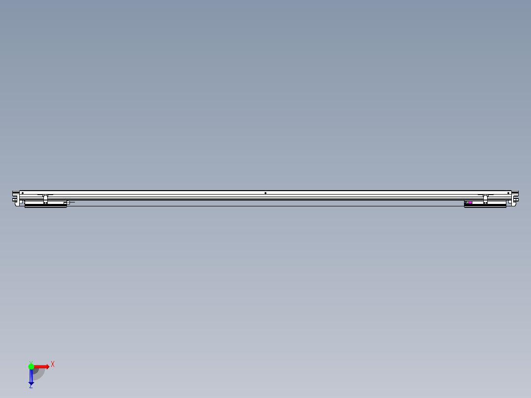 威洛博VL系列直线电机模组-2VL14S3-S1950俯视图