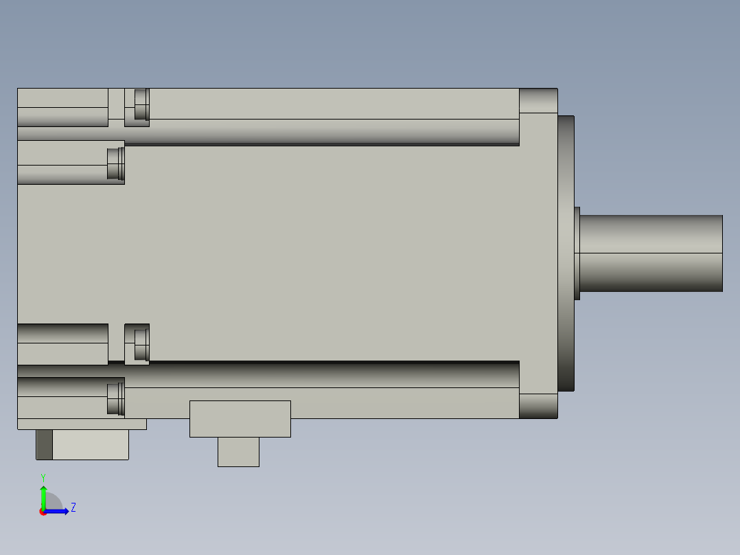 400W-hg-kr43_三菱电机左视图