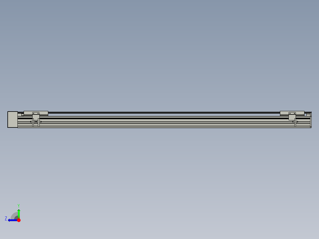 直线模组WG-LHA12-S1250-R设计图纸右视图