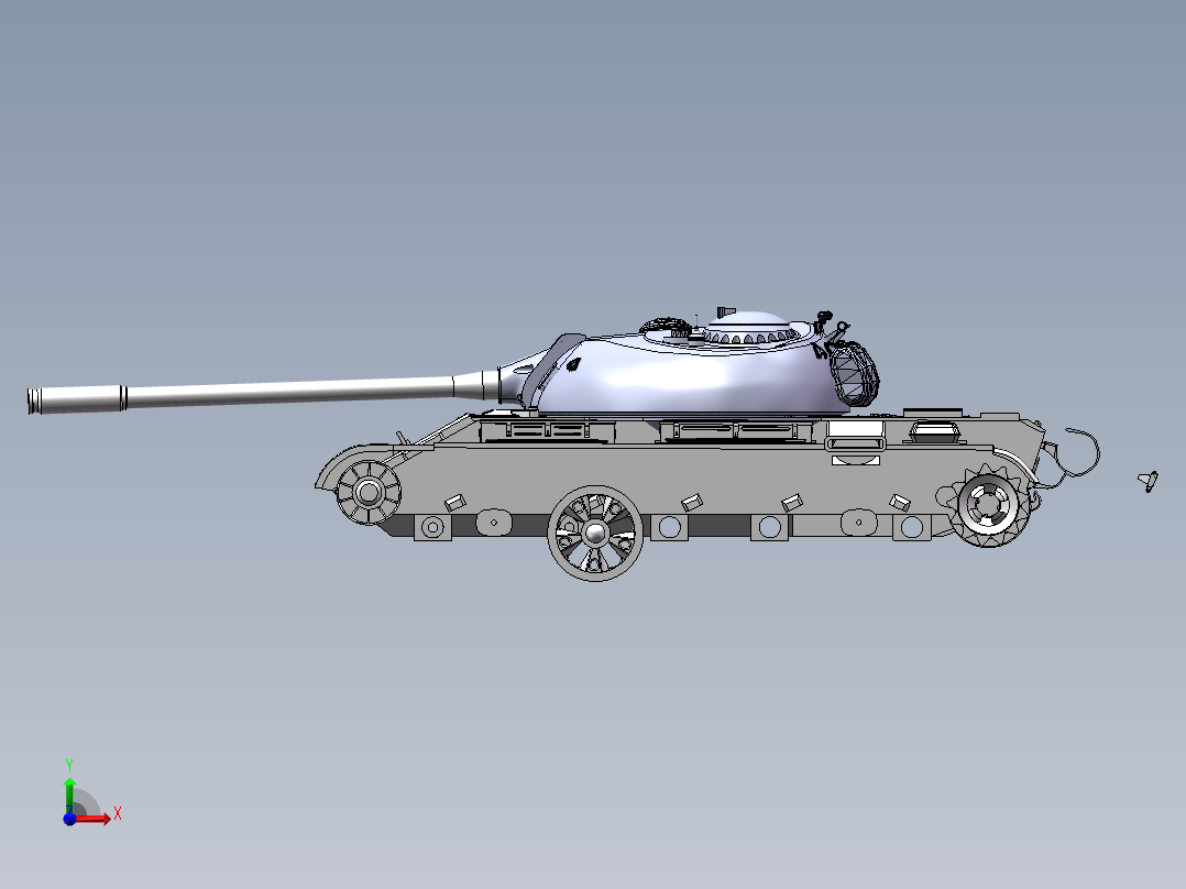 59坦克开源完整图纸前视图