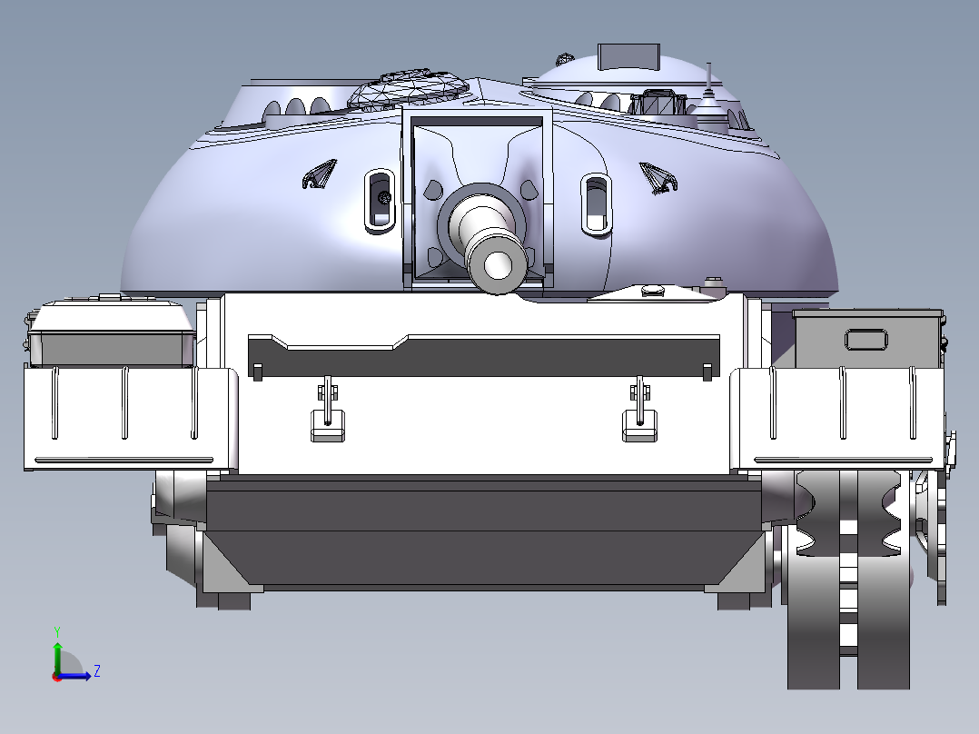 59坦克开源完整图纸左视图