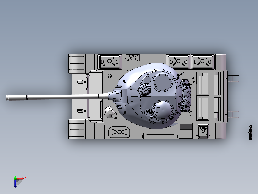 59坦克开源完整图纸俯视图