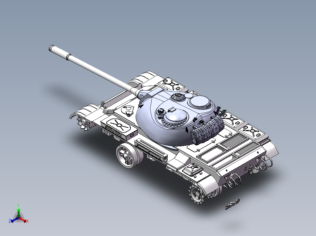 59坦克开源完整图纸正等轴测图