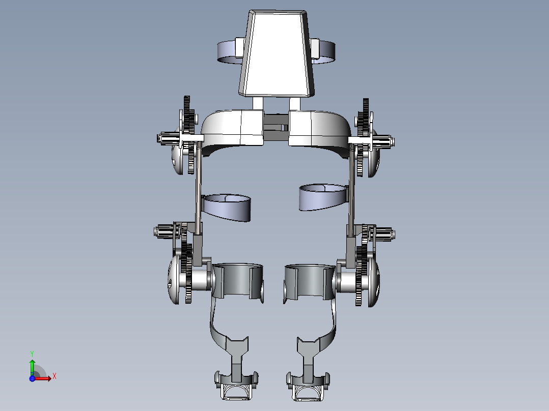 残疾人辅助结构前视图