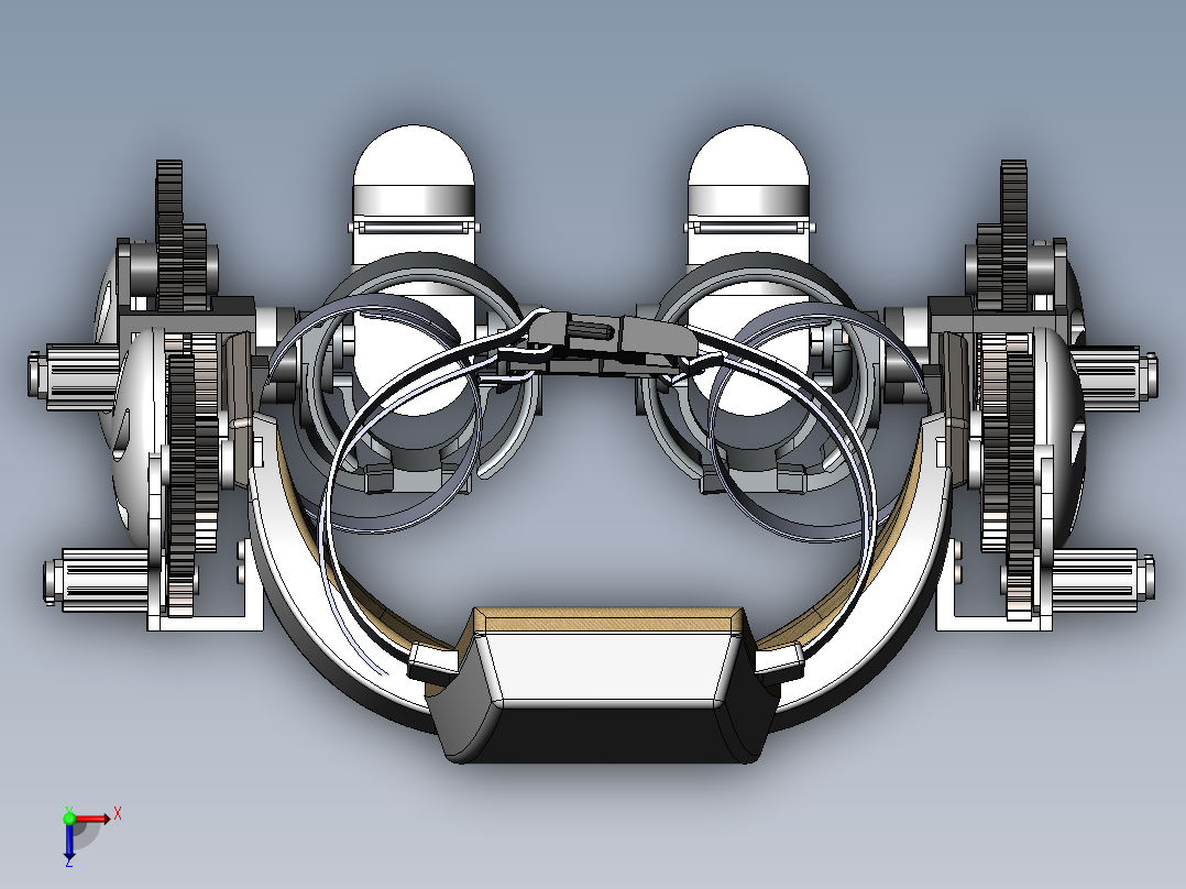 残疾人辅助结构俯视图