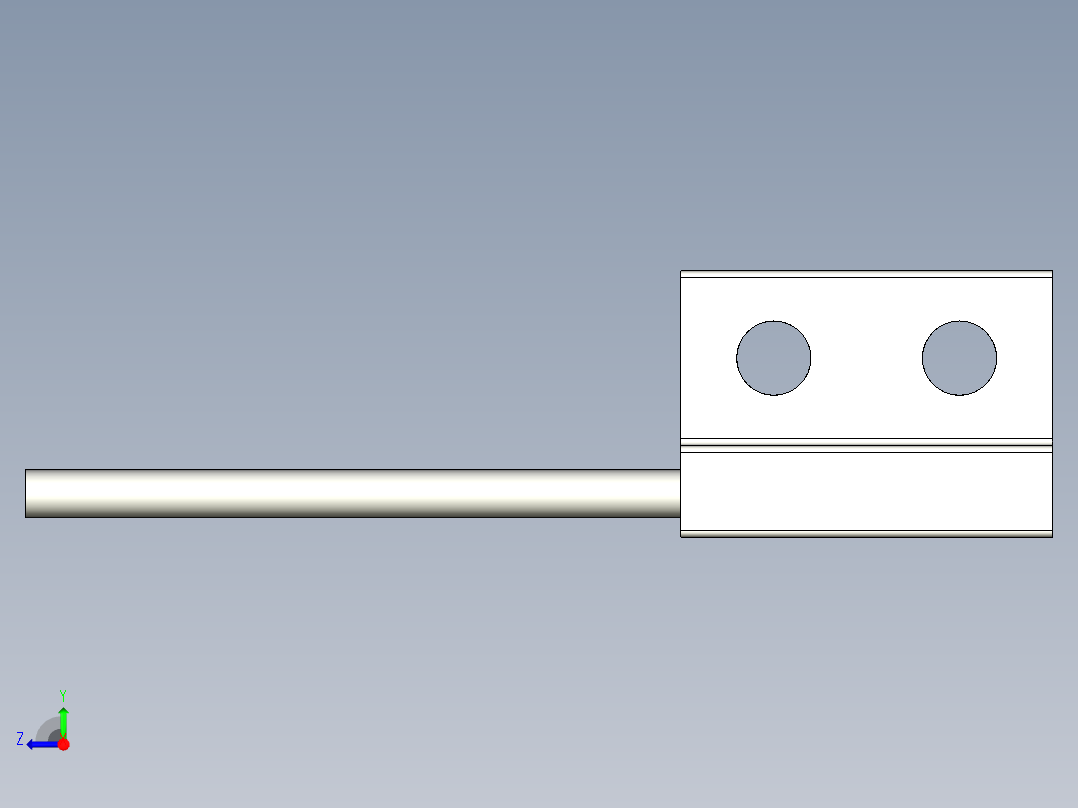 基恩士FU-L53Z_2_kc图纸模型右视图
