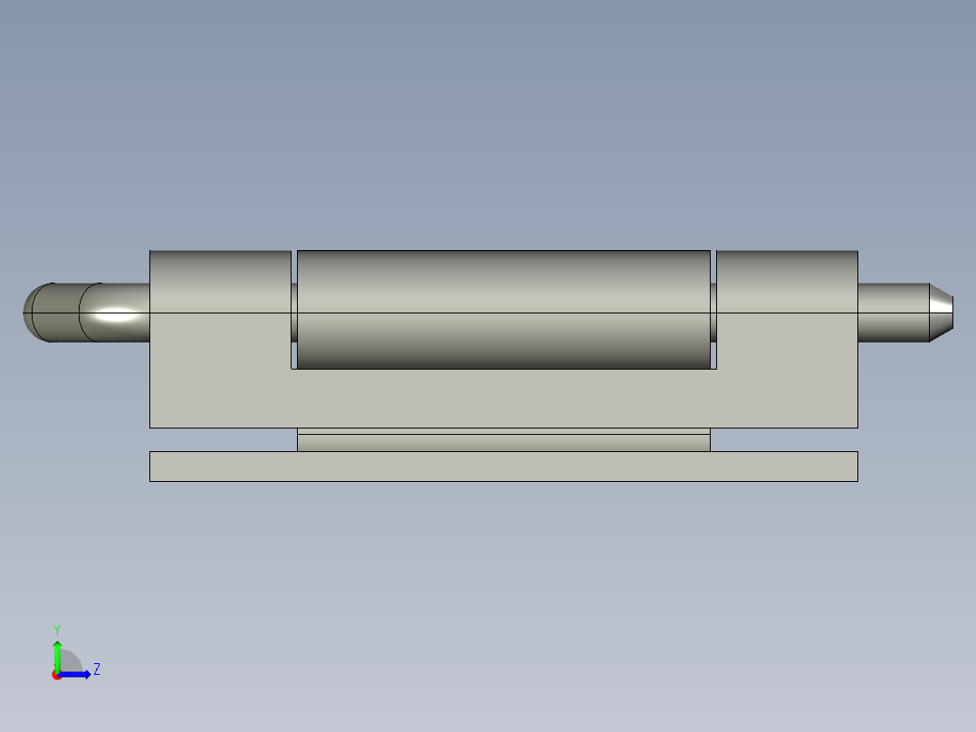 鋼製鉸鏈(焊接型)CCH,CCS-3D多系列多零件图纸模型左视图