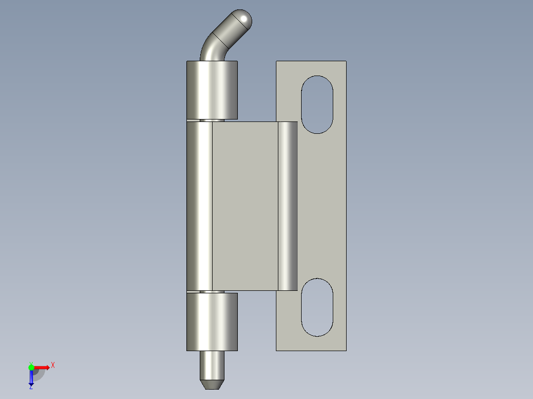 鋼製鉸鏈(焊接型)CCH,CCS-3D多系列多零件图纸模型俯视图