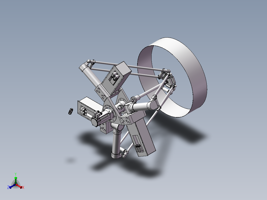 蜘蛛手正等轴测图