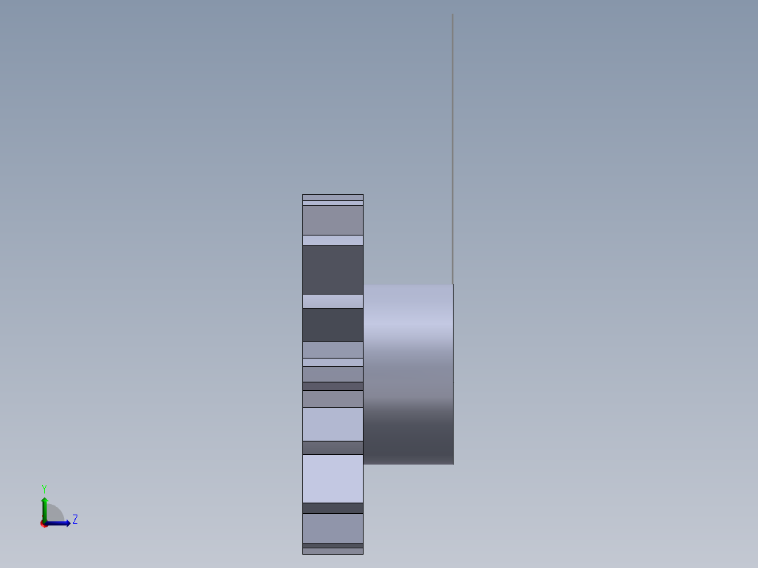 S48 小齿轮左视图
