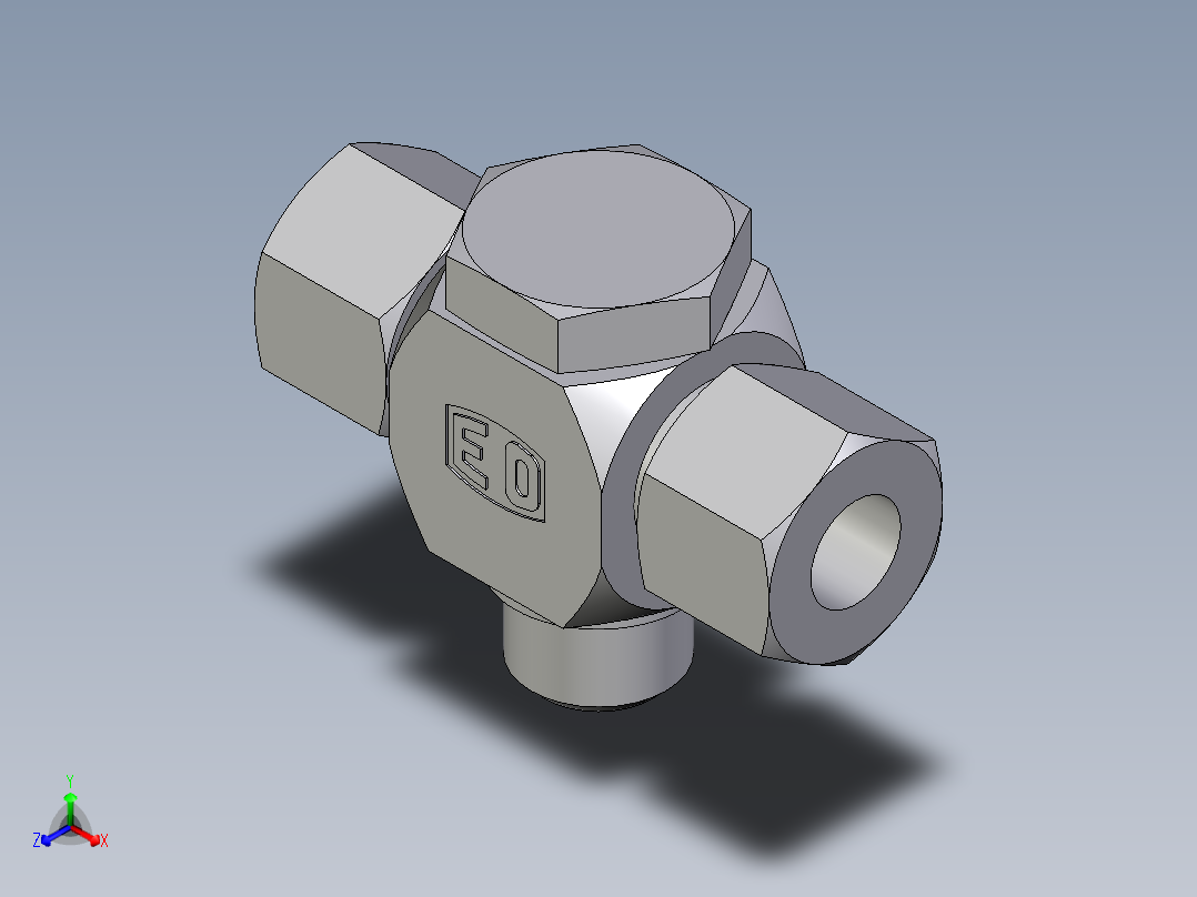 卡套式工业通用硬管接头EO_High_pressure_banjo_tee_TH14ZSR71