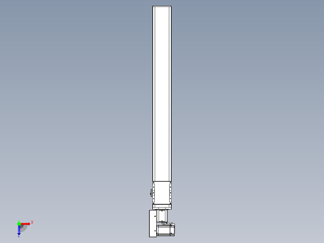 同步带全封闭直线模组TPA-HCB-105D-90-L900-ML-C-P20-N3俯视图