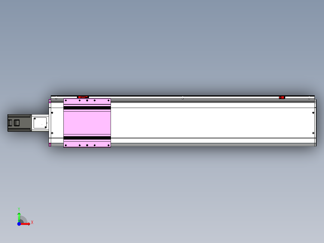 VF丝杆传动-一般环境VF22-L20-C-S900-BC-P75-C4前视图