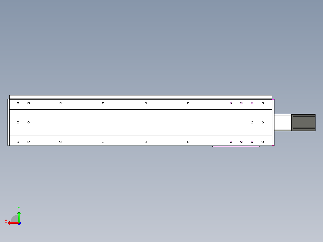 VF丝杆传动-一般环境VF22-L20-C-S900-BC-P75-C4后视图