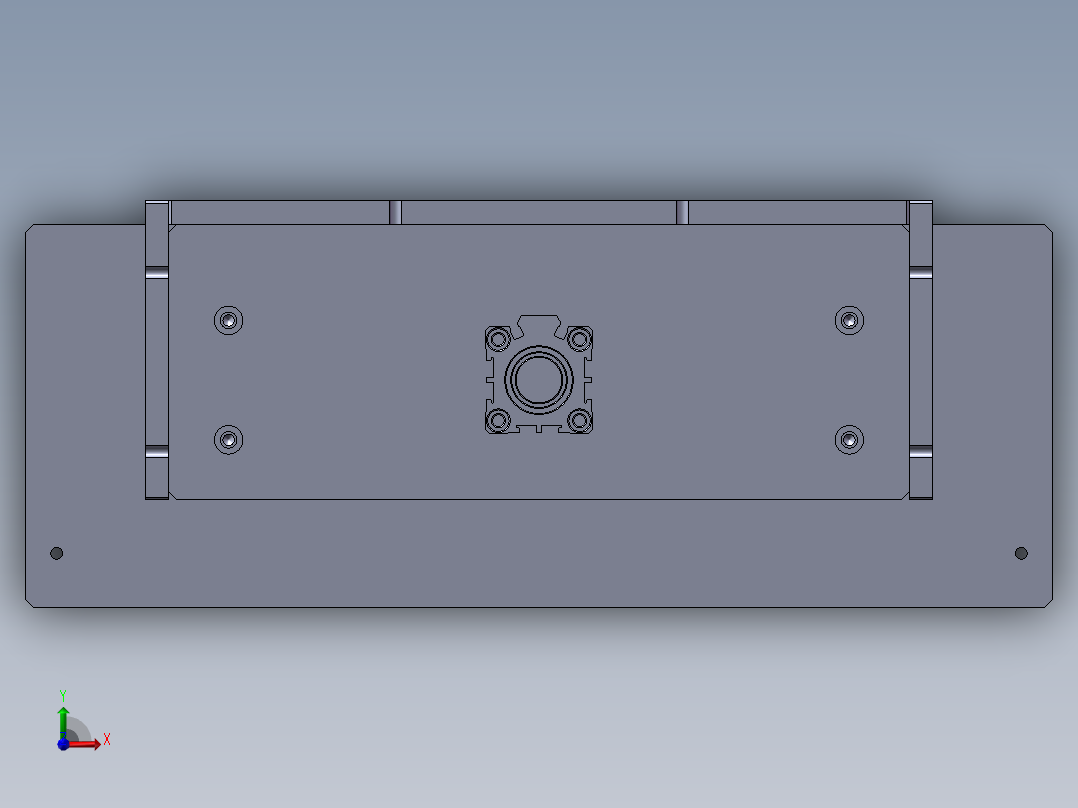 风扇盖成品整形治具前视图