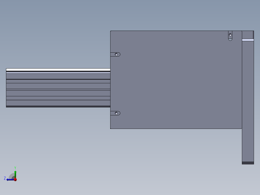 风扇盖成品整形治具右视图