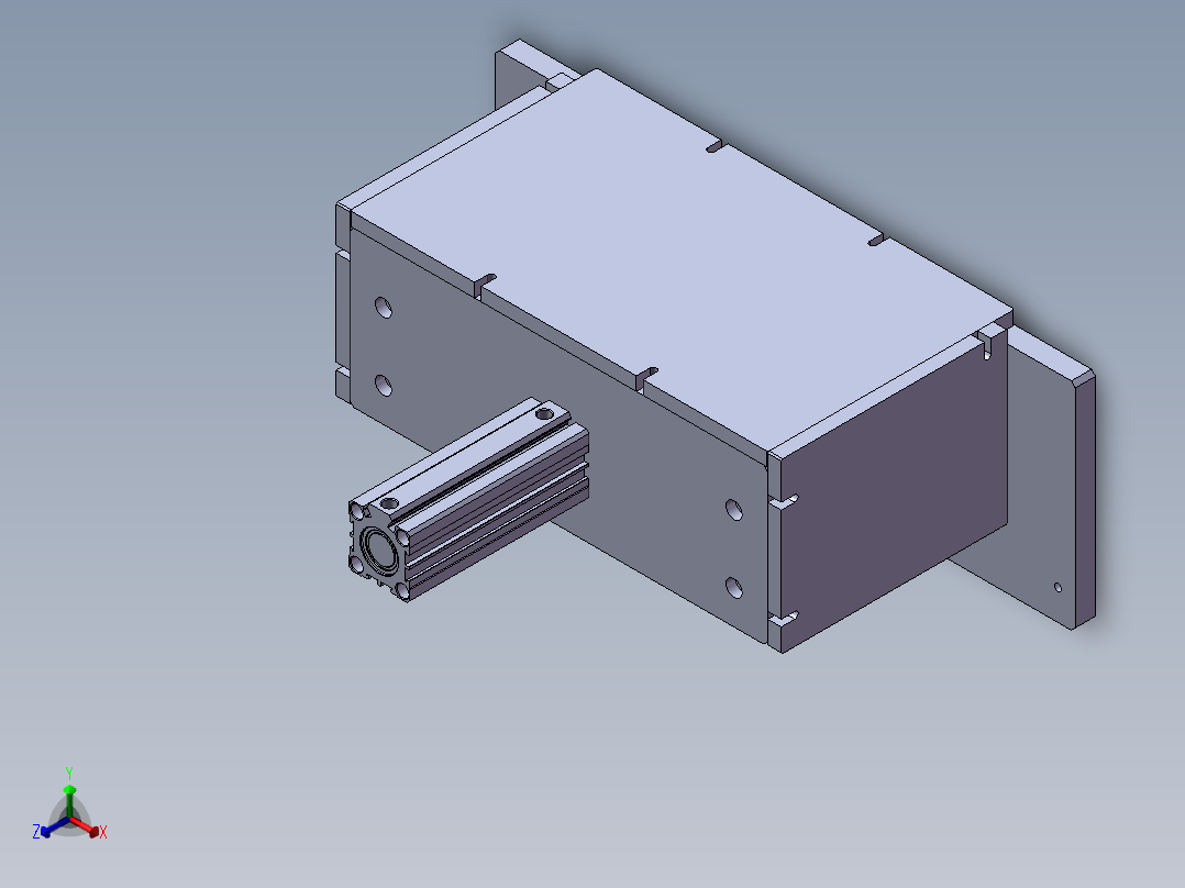 风扇盖成品整形治具正等轴测图