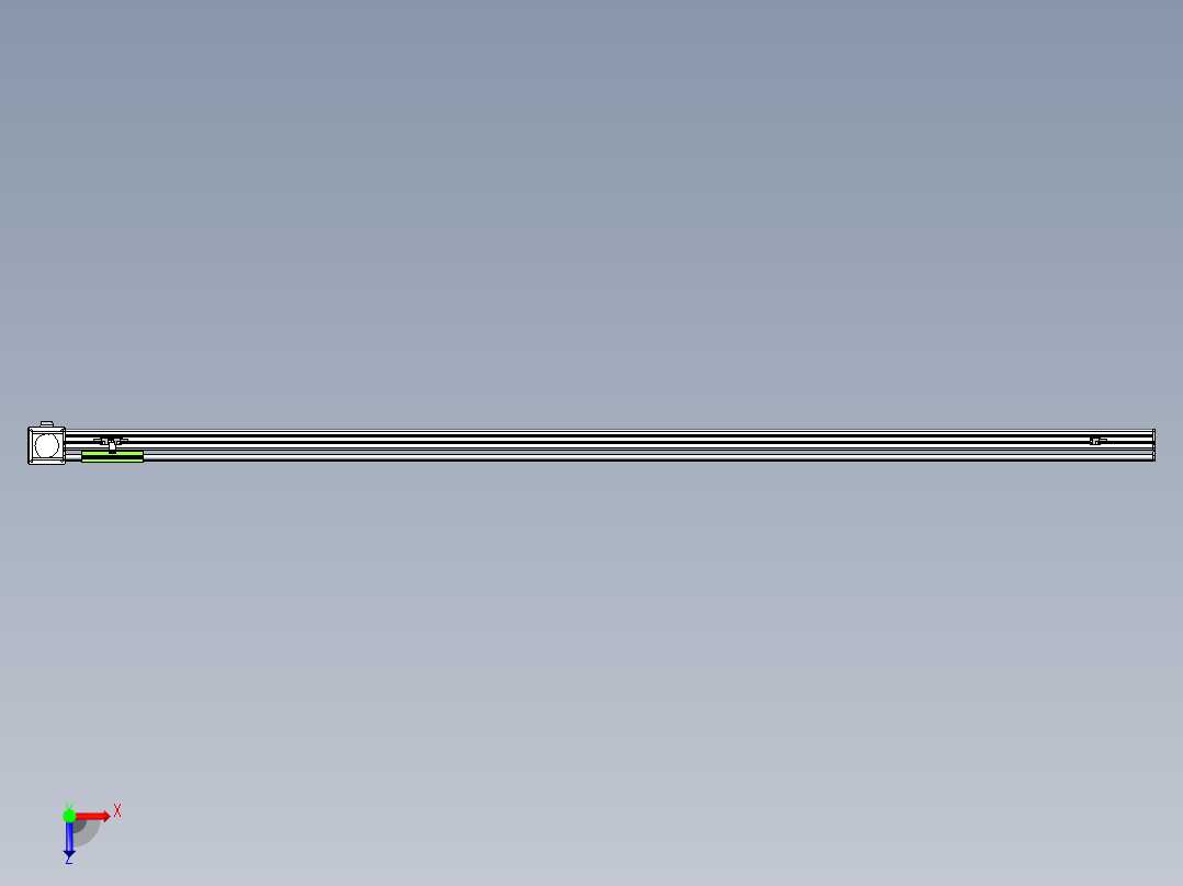 同步带滑台-半封闭B13-L90-S2250-L-Z86-D3俯视图
