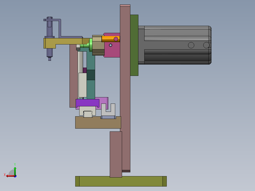 A3 高速凸轮取料机械手后视图