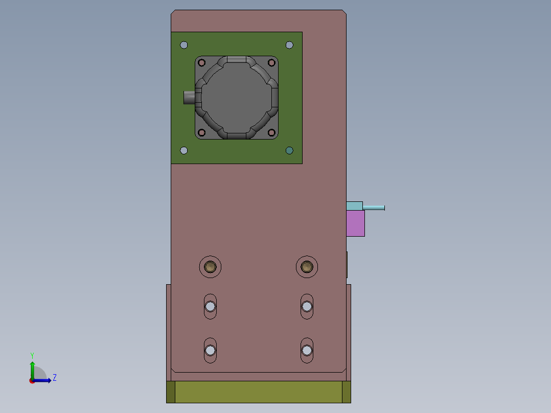 A3 高速凸轮取料机械手左视图