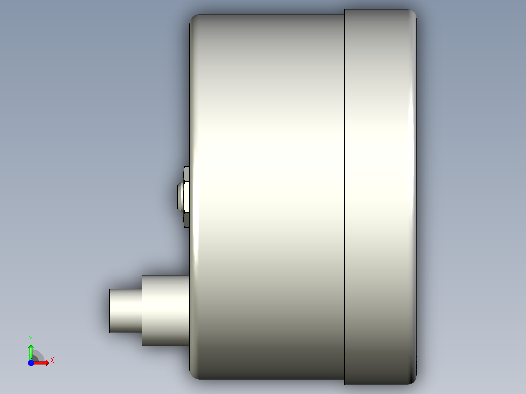 水平指示器PA01,PA02-3D多系列多零件图纸模型前视图