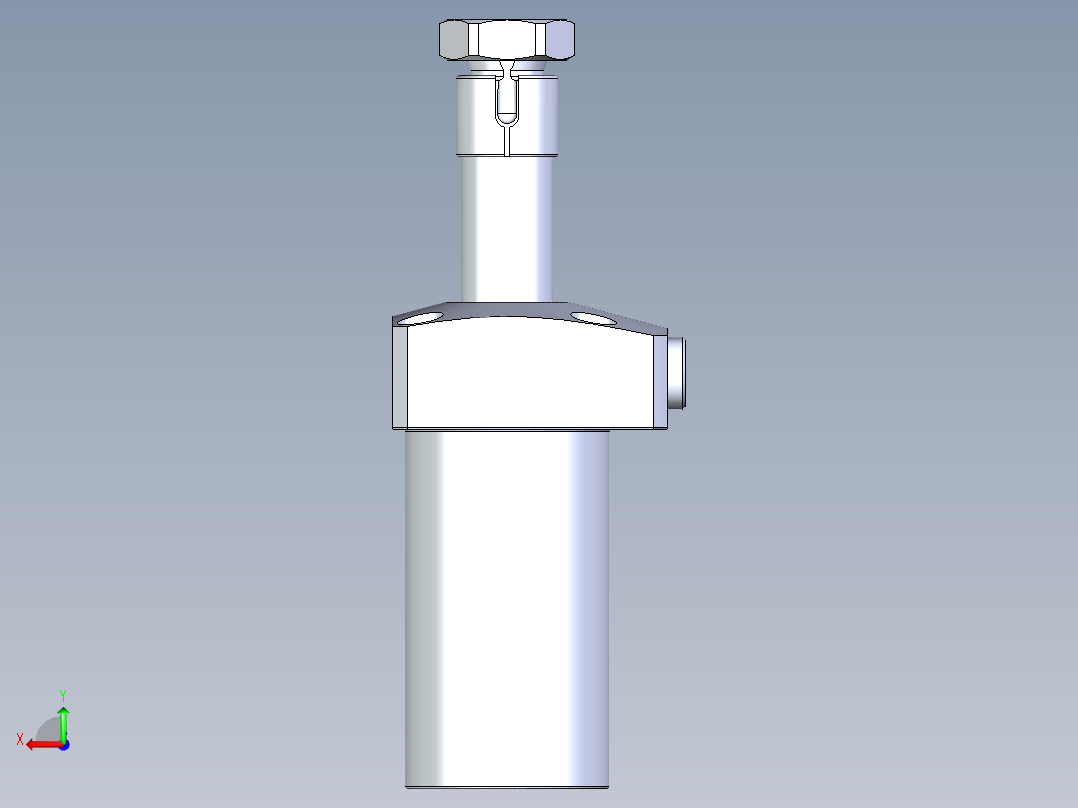 KOSMEKLHA0400-CL-Q20多系列多零件图纸模型后视图