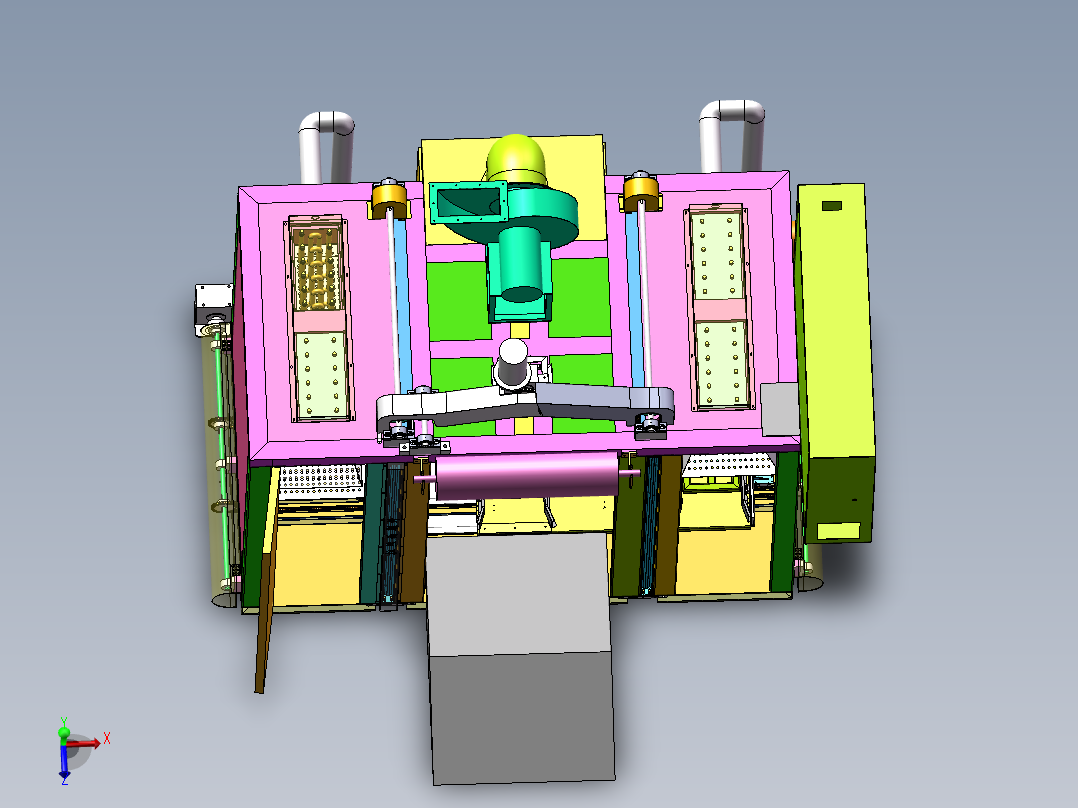 升降门式喷涂烤箱(sw18可编辑+工程图+bom）