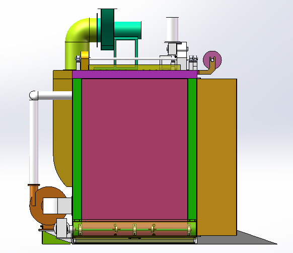 升降门式喷涂烤箱(sw18可编辑+工程图+bom）