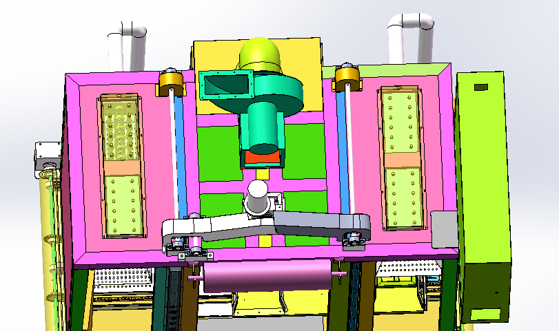升降门式喷涂烤箱(sw18可编辑+工程图+bom）