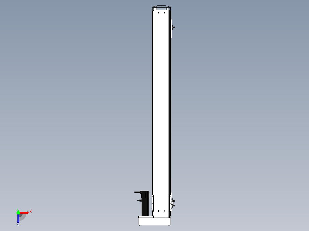 Toyo东佑达直线模组-ETH12-950-BR-100W+煞車俯视图