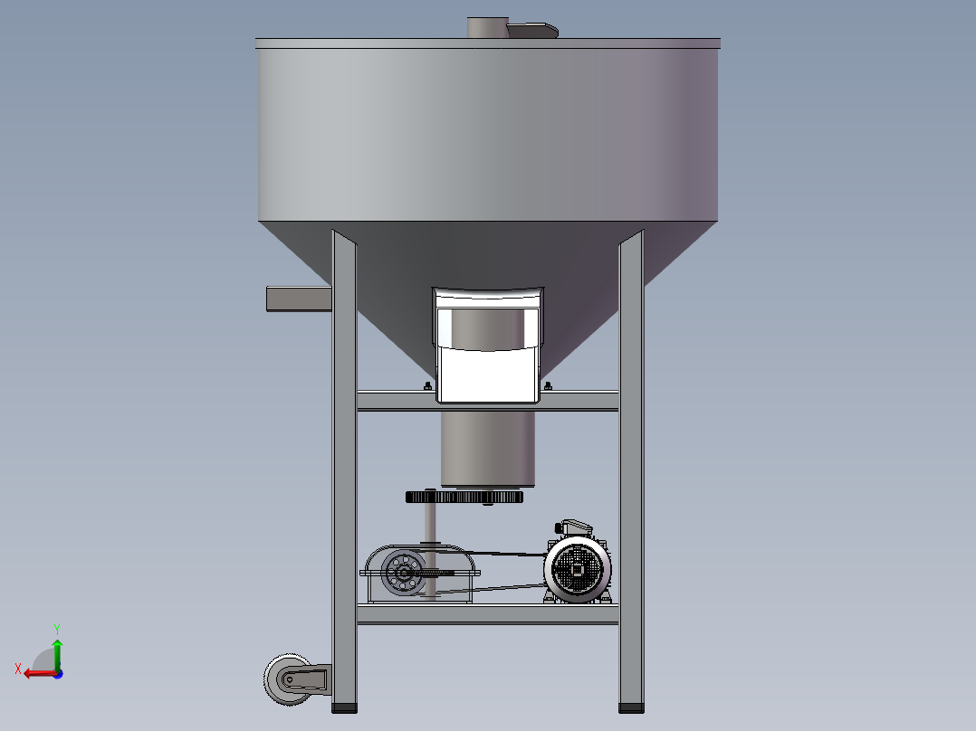 饲料搅拌机后视图