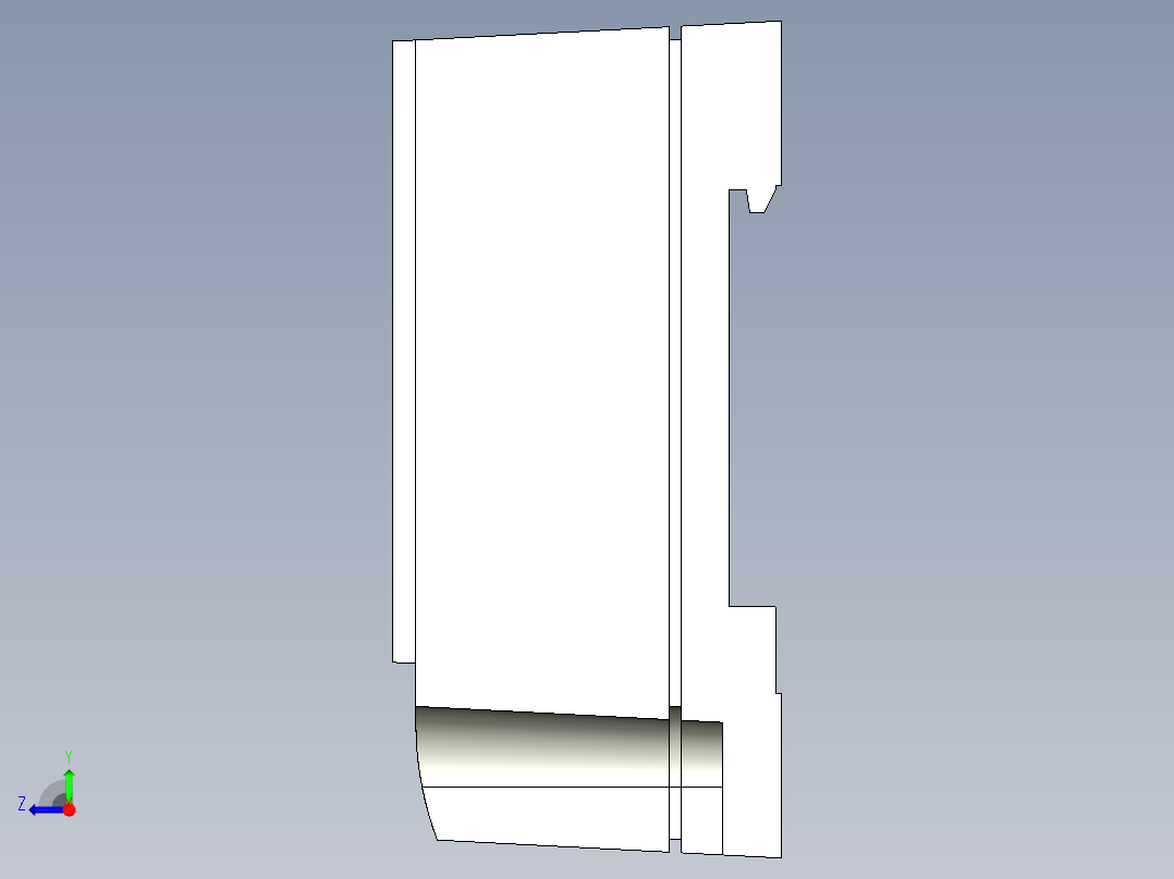 基恩士SJ-HA_controller_kc图纸模型右视图