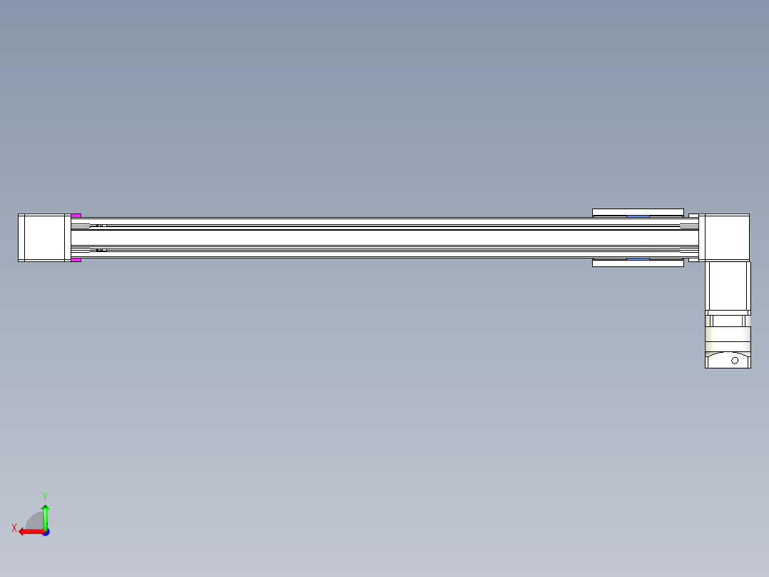 威洛博LB.GB同步带传动--欧规系列GB8-L192-S1000-BL-P75-K后视图