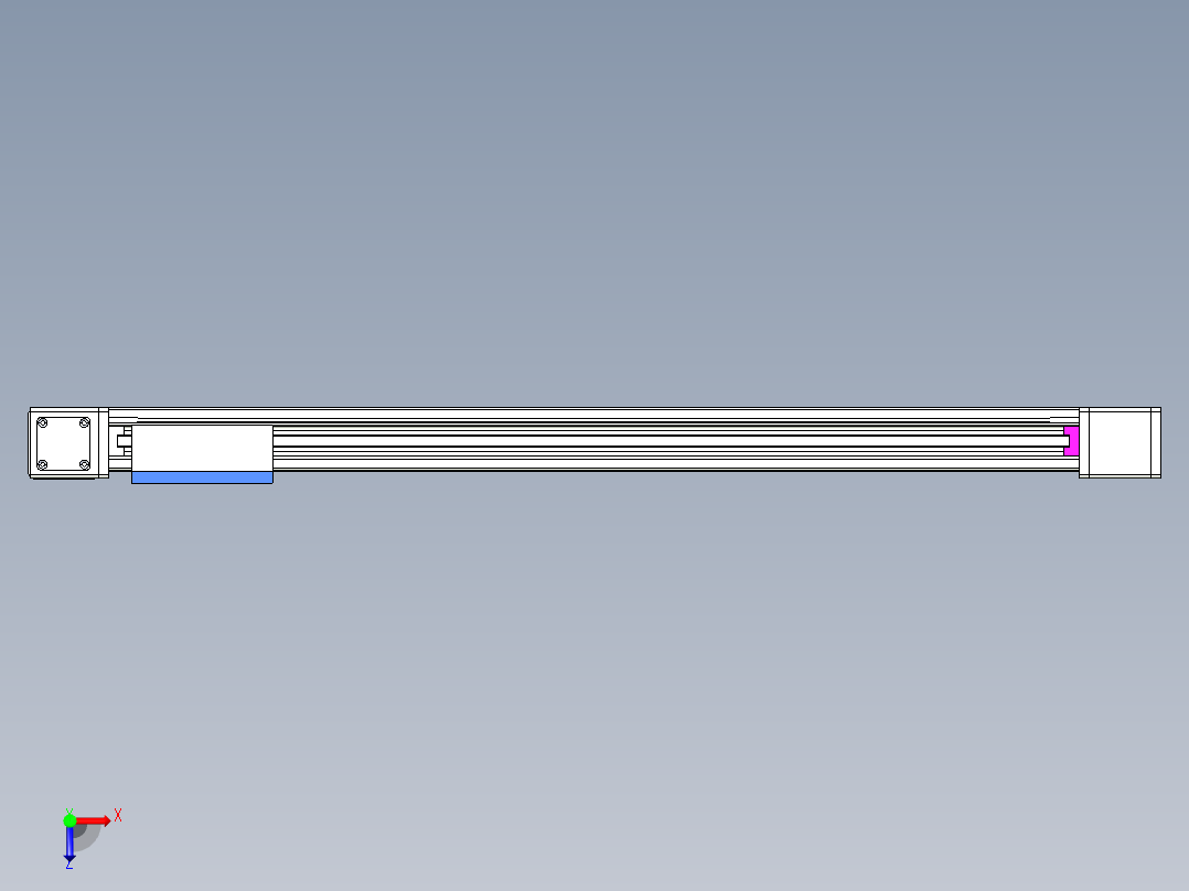 威洛博LB.GB同步带传动--欧规系列GB8-L192-S1000-BL-P75-K俯视图