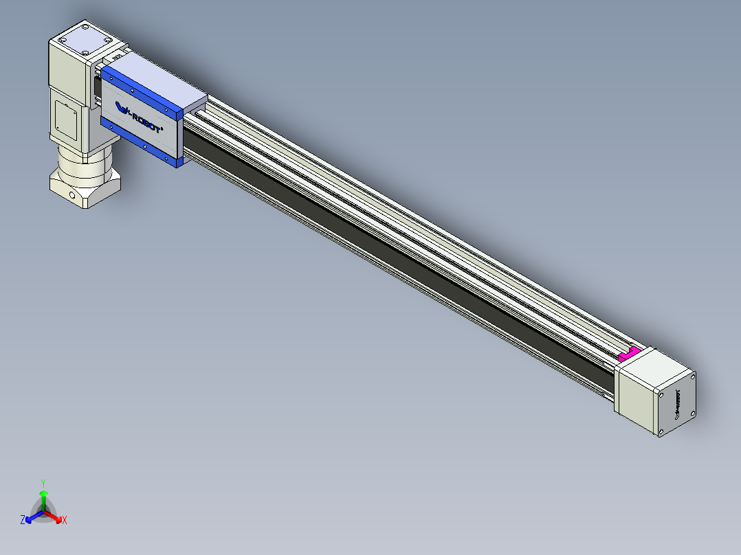 威洛博LB.GB同步带传动--欧规系列GB8-L192-S1000-BL-P75-K正等轴测图