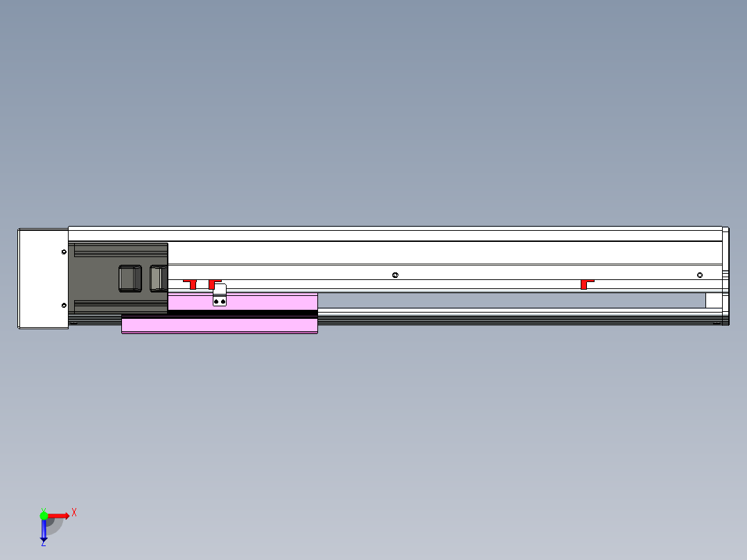 VF丝杆传动-一般环境VF22-L20-C-S400-BR-P75-C4俯视图