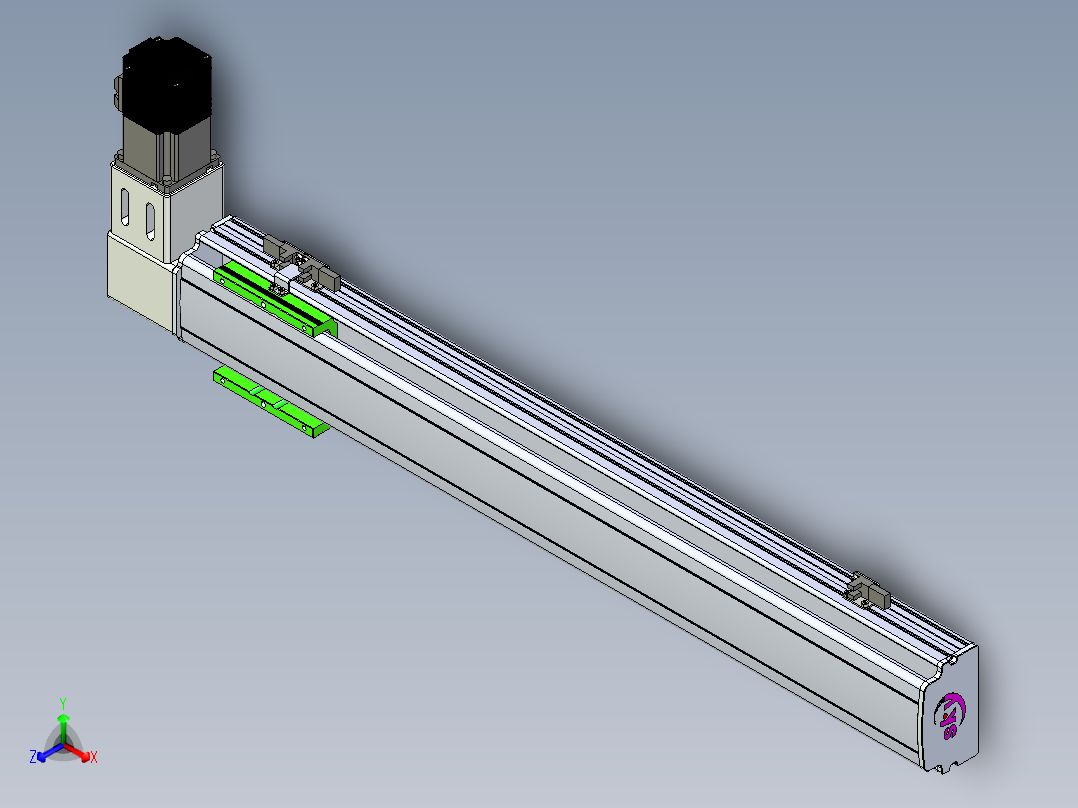 同步带滑台-半封闭B10-L90-S600-R-P40-D3