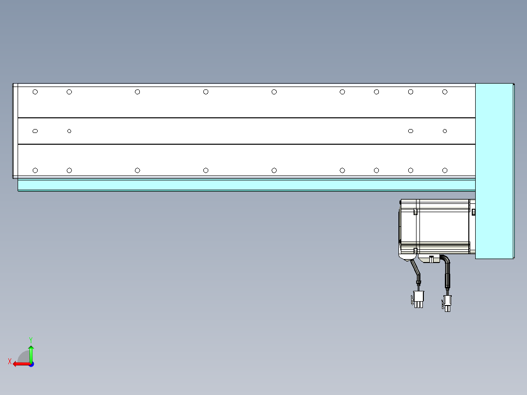 威洛博VC丝杆传动-无尘环境VC14-Lxx-C-S400-BL-ZP75-C3后视图