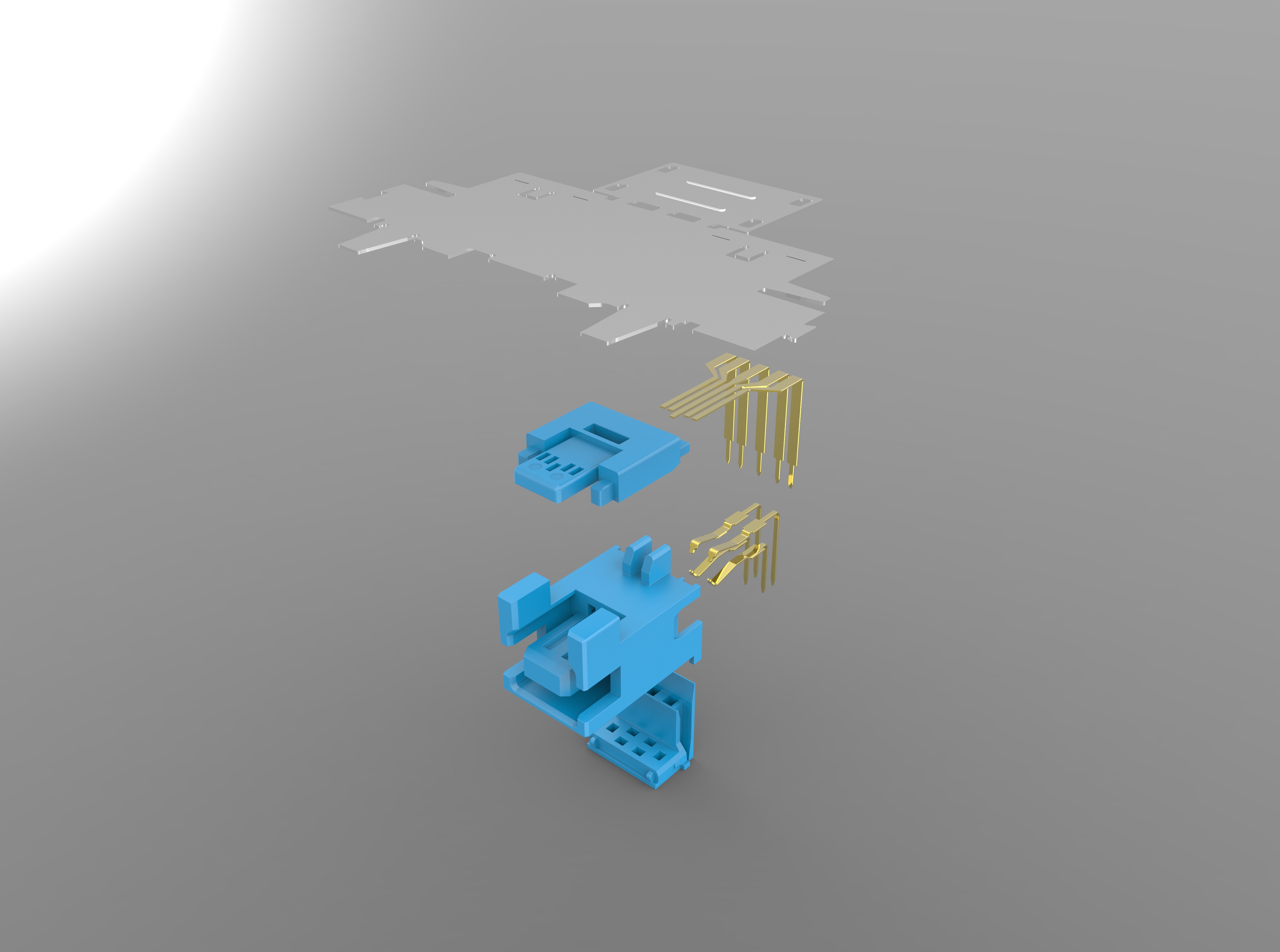 USB3.0 typeB MOLEX端口USB B型接口