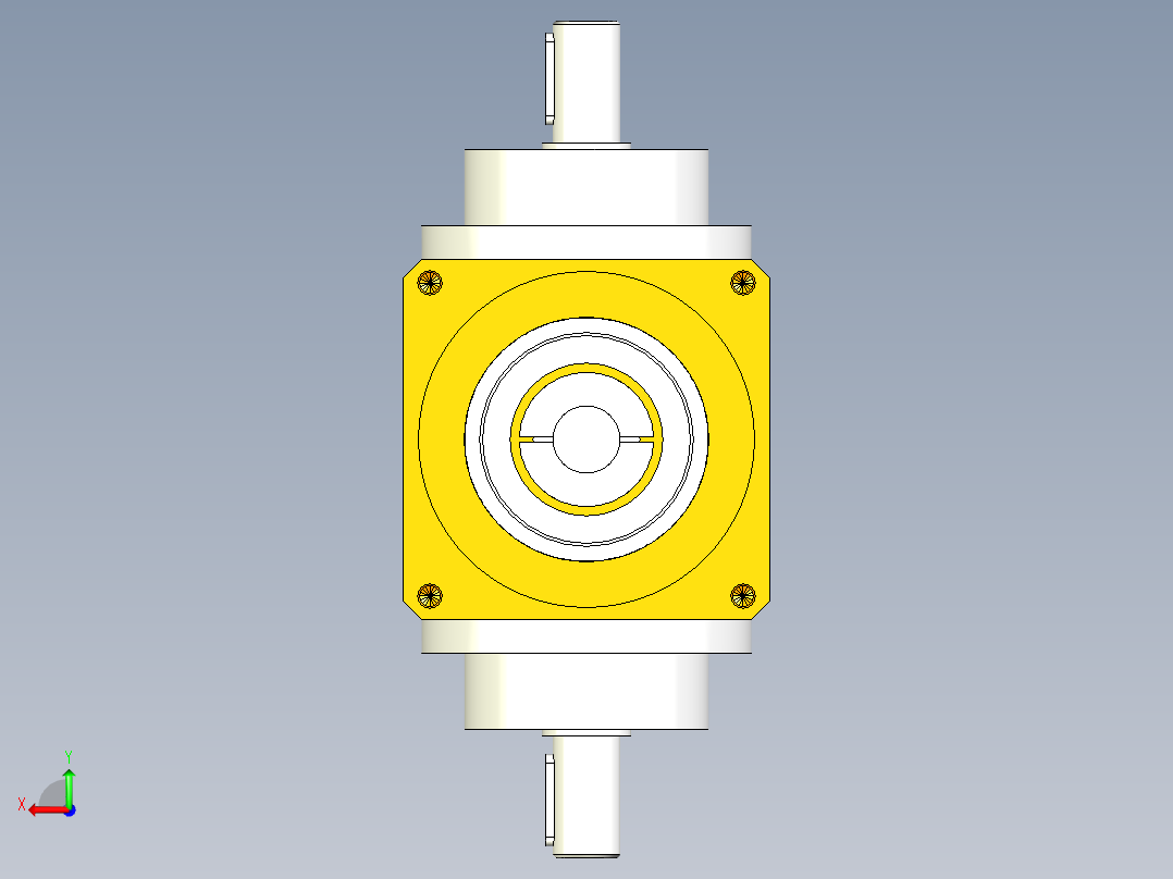 换向器PW110双轴旋转方向不同-1 22-110-145-M8后视图